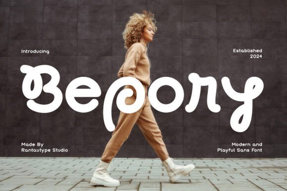 Bepory: A Playful, Bold Display Font for Handmade Creators