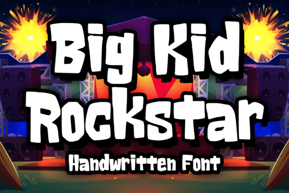Big Kid Rockstar: A Playful Display Font That Makes Your Brand Shine