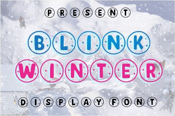 Blink Winter: A Friendly Display Font for Holiday Web Design