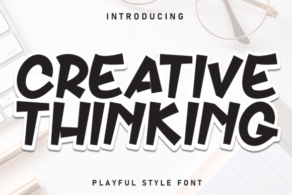 Creative Thinking Font: Your Bold, Playful Display Typeface