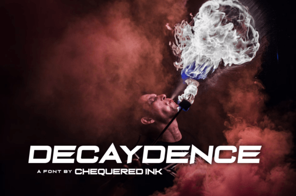 Decaydence: A Display Font That Commands Attention