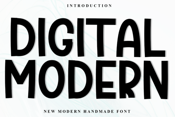 Digital Modern: A Bold Display Font for Modern Brand Identity
