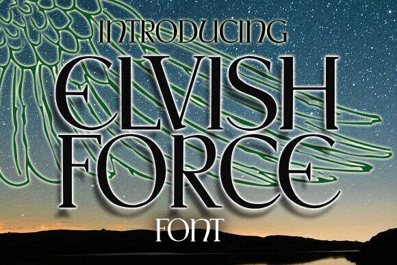 Elvish Force: A Display Font That Elevates Digital Headlines