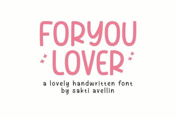 Foryou Lover: A Handwritten Display Font for Editorial Warmth