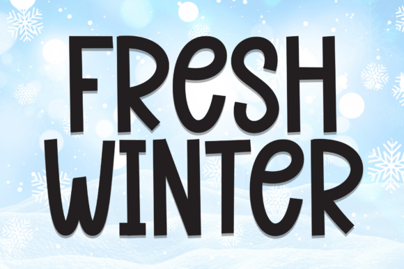 Fresh Winter: A Playful Handwritten Font for Digital Joy