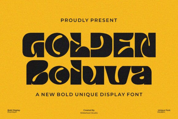Golden Boluva: A Display Font That Holds Its Own in Fast-Scrolling Feeds