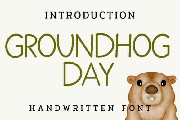 Groundhog Day: A Playful Handwritten Font for Digital Charm