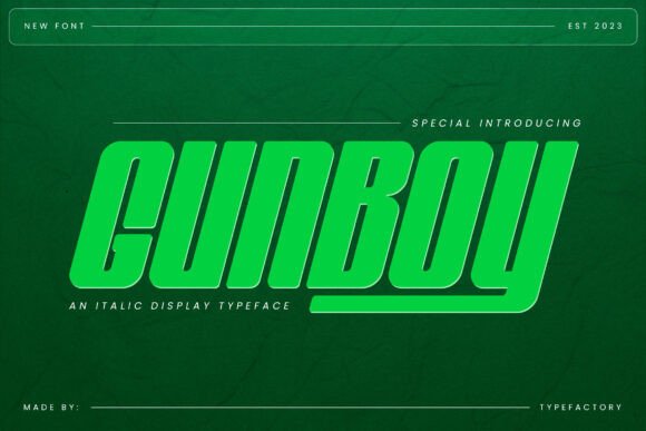 Gunboy: A Bold Display Typeface That Elevates Real Business Branding
