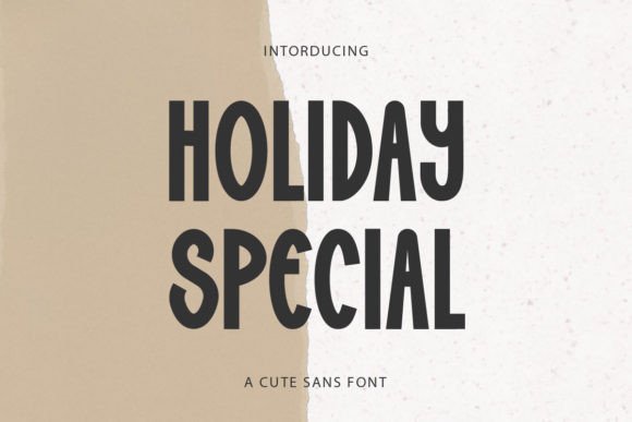 Holiday Special: A Charming Display Font for Handmade Creators