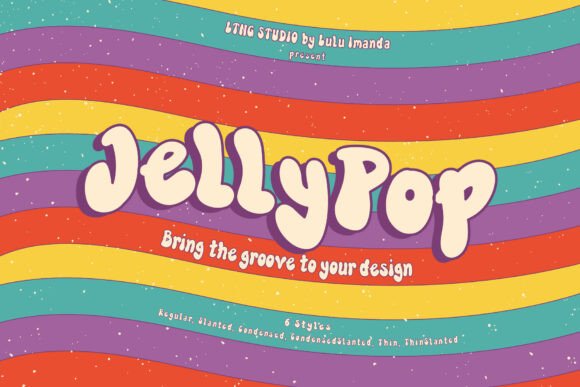 Jellypop: A Playful Display Typeface for Editorial Charm