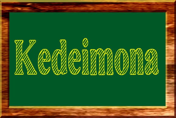 Kedeimona: A Chalkboard Display Font That Builds Warmth and Trust