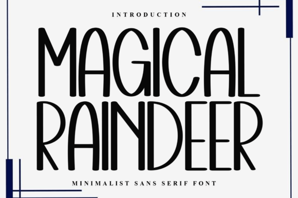 Magical Raindeer Font: A Soft, Expressive Display Typeface for Crafters