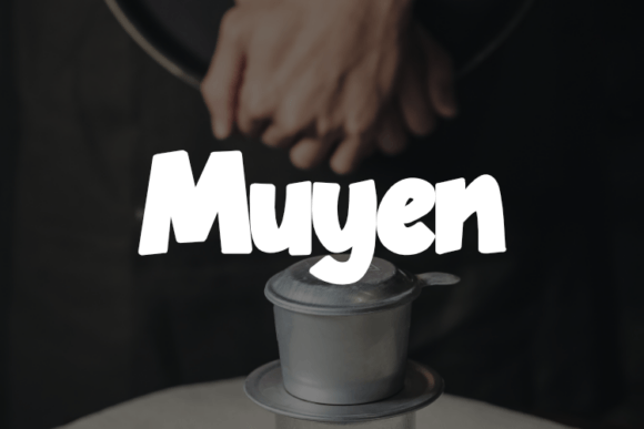 Muyen Font: A Charming Display Typeface for Handmade Brands