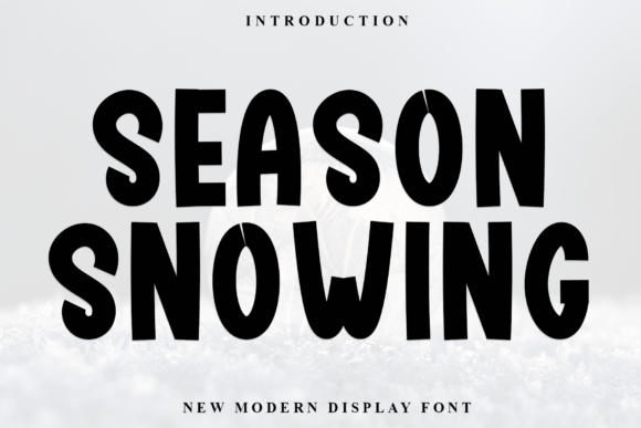 Season Snowing: A Festive Display Typeface for Editorial Design