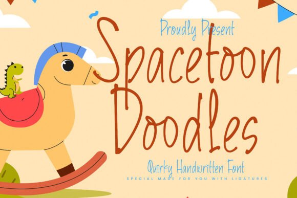 Spacetoon Doodles: A Quirky Handwritten Display Font for Digital Brands
