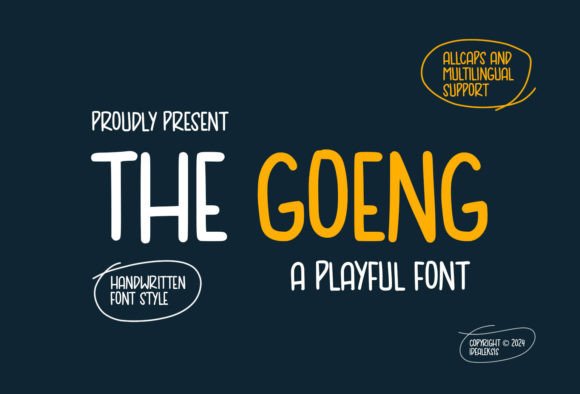 The Goeng: A Playful Display Font That Pops on Every Screen