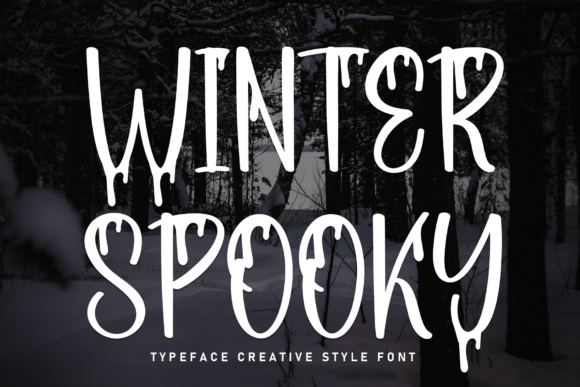 Winter Spooky: A Handwritten Display Font That Sells
